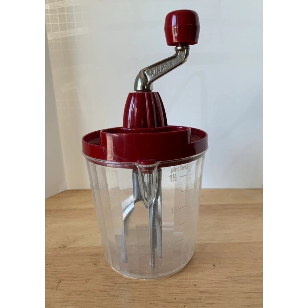 Vintage 1950 MAINECK Hand Blender Egg Beater Juicer With Original Box